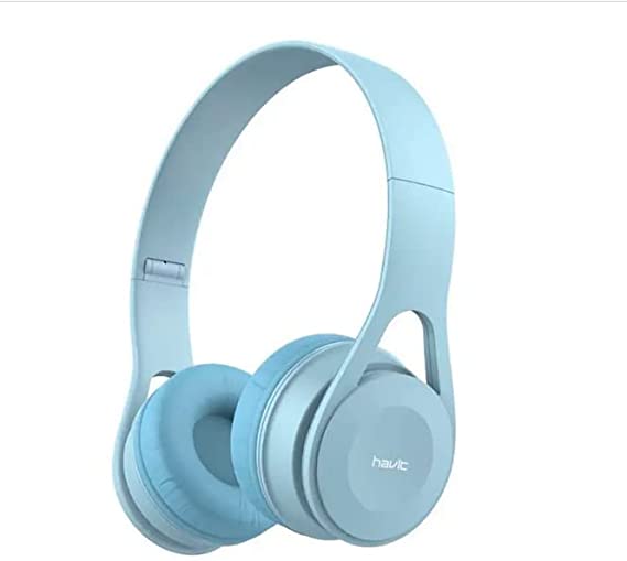 HAVIT H2262D Wired portable folding Headset,Blue