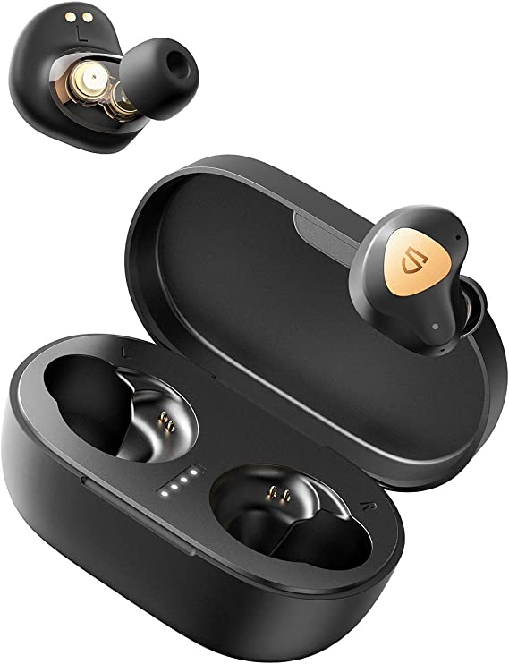 SoundPEATS Truengine 3 SE Wireless Earbuds with Dual Dynamic Drivers, 30 Hours Playtime, Touch Control, Bluetooth Headphones with Dual Mic, Stereo Sound in-Ear Earphones, Compact Charging Case(USB-C)