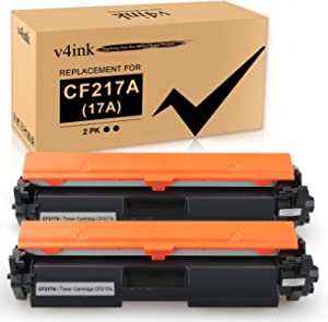 V4INK 2PK Compatible 17A Toner Cartridge Replacement for HP 17A CF217A Toner Cartridge Black Ink for use in HP Pro MFP M130fw M130nw M130fn M130a M102w M102a M130 M102 Printer