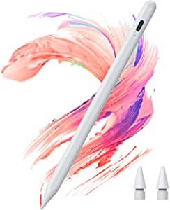 Stylus Pen for iPad with Tilt, Palm Rejection and Magnetically Attach, Active Stylus Pen Compatible with(2018-2021) iPad Pro 11''&12.9''/iPad 6th-9th Gen/iPad Mini 5th/6th Gen/iPad Air 3rd 4th Gen
