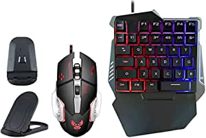 Keboard+Gaming Mouse - G 508 - ONE - HAND- 4 * 1-couger for Mobile and Office PC Laptop - RGB Lightning