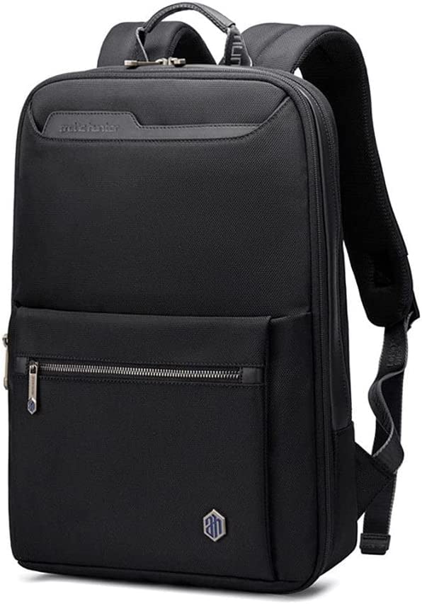 B00410 15.6-Inch Laptop Travel Large Capacity Business Waterproof USB Outport Backpack Bag - Black