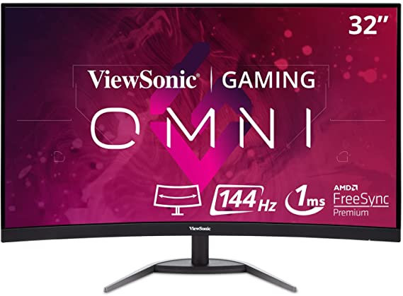 ViewSonic VX3268-2KPC-MHD QHD Curved Gaming Monitor - 32 Inches