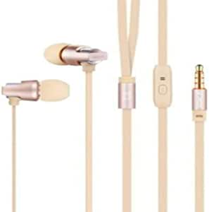 Set Of 2 Celebrat C8 In Ear Wired Earphone With Microphone - Gold