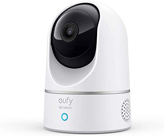 eufy Security Solo IndoorCam P24, 2K Pan & Tilt Security Indoor Camera, Plug-in Camera with Wi-Fi, Human & Pet AI, Voice Assistant Compatibility, Night Vision, Motion Tracking, Homebase not Compatible