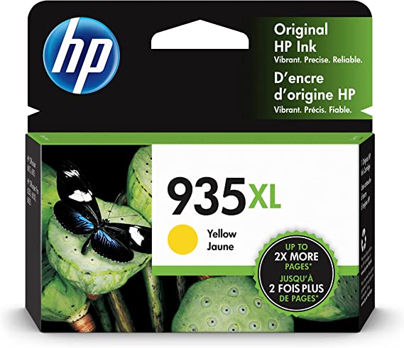 HP 935XL | Ink Cartridge | Yellow | Works with HP OfficeJet 6800 series, HP OfficeJet Pro 6230, 6800 series | C2P26AN
