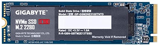 Gigabyte NVMe 1TB M.2 Solid State Drive