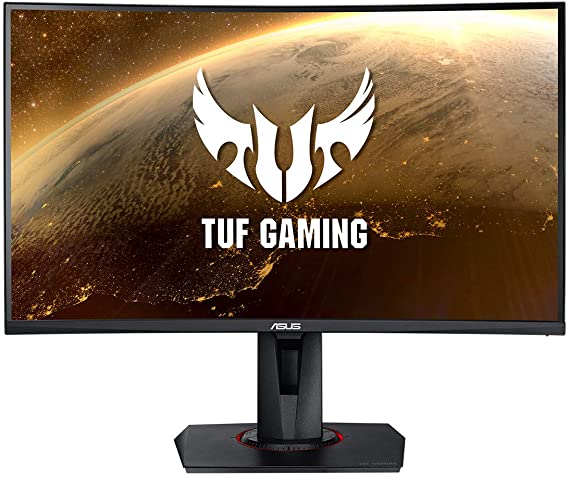 ASUS TUF Gaming VG27WQ Curved Gaming Monitor – 27 Inch WQHD (2560x1440), 165Hz, Extreme Low Motion Blur, Adaptive-sync, FreeSync,1ms (MPRT), DisplayHDR 400