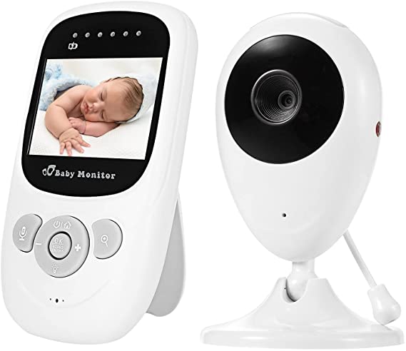 Morelian 2.4G Wireless Baby Monitor Digital Camera Video Monitor with 2.4 Inch LCD Screen Night Light Built-in Microphone Speaker Supports Two-Way Talk/Lullabies Playing/Room Temperature Detection