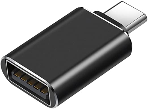 JeoPoom USB Type C Adapter, OTG USB C Adapter to USB 3.0, USB Type C to USB A 3.0 Adapter Cable, Compatible with Desktop, Laptop, Mobile Phone, S21, Galaxy Note 10 20 S20 and More (Black)