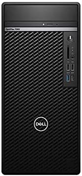 DELL Optiplex 7080 Tower Desktop - Intel Core i7-10700 - 4GB DDR4 RAM - 1TB HDD SATA - Intel Integrated Graphics - DOS - Black