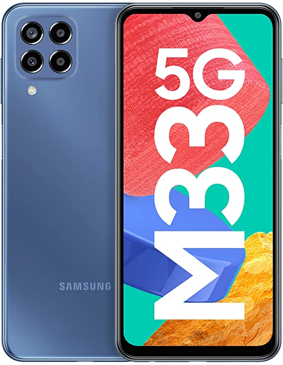 Samsung Galaxy M33 5G (Deep Ocean Blue, 6GB, 128GB Storage) | Travel Adapter to be Purchased Separately