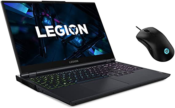 Lenovo Legion 5 15ITH6 Gaming laptop - 11th Intel Core i7-11800H, 16GB RAM, 512 GB SSD, NVIDIA GeForce RTX 3060 6GB GDDR6 Graphics, 15.6" FHD IPS 165Hz, 4-Zone RGB Backlit - Dos - RGB Gaming Mouse