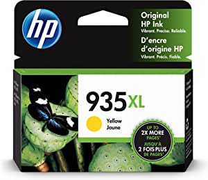 HP 935XL | Ink Cartridge | Yellow | Works with HP OfficeJet 6800 series, HP OfficeJet Pro 6230, 6800 series | C2P26AN