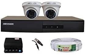 Hikvision 2 CCTV Camera kit 4 Channel DVR