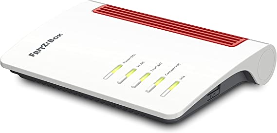 AVM FRITZ!Box 7530 AX Wireless Router Gigabit Ethernet Dual-Band (2.4 GHz / 5 GHz) Red, White