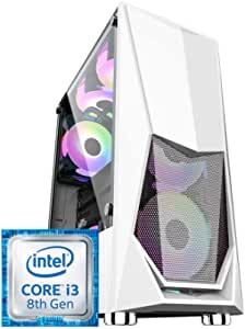 Computer Intel Core i3-8100, B365M H, 8GB DDR4 RAM, SSD 120GB, HDD 500GB, JETEK RGB Tempered Glass Case for PSU (600W)