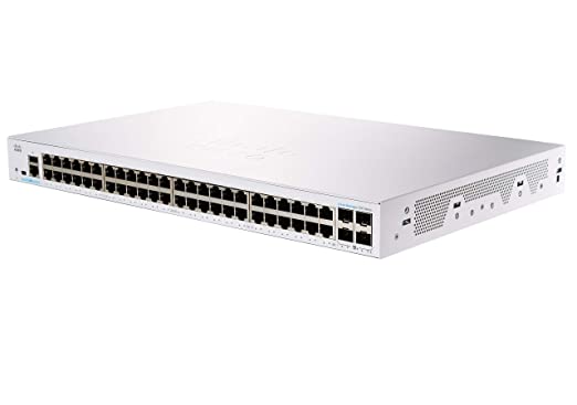 Cisco Business CBS250-48T-4X Smart Switch, 48 Port GE,4x10G SFP+, Limited Lifetime Protection (CBS250-48T-4X)
