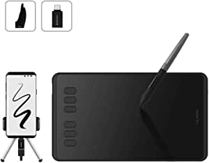 Huion Inspiroy H640P Graphics Drawing Tablet, with Battery-Free Stylus and 6 Customizable Function Keys, Graphics Tablet for Mac Windows Android, Ideal Drawing Pad for Work from Home & Remote Learning