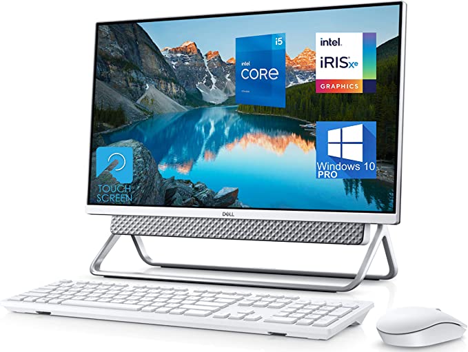Dell Inspiron 5400 All in One Desktop Computer, 23.8” FHD Touchscreen, Intel 11th Gen i5-1135G7 Upto 4.2GHz, 16GB RAM, 512GB SSD, Webcam, HDMI, SD-Card, USB Type-C - Windows 10 Pro