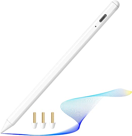 Stylus Pen for Apple iPad Pencil - Active Pen with Palm Rejection Compatible with 2018-2020 Apple iPad 8th 7th 6th Generation iPad Air 4th 3rd Gen iPad Pro 11-12.9 Inch iPad Mini 5th Gen