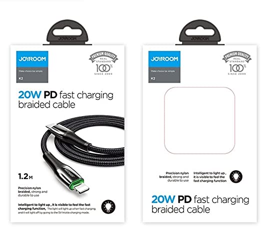 S-1224K2 Type-C To Lightning Cable 1.2M - Black