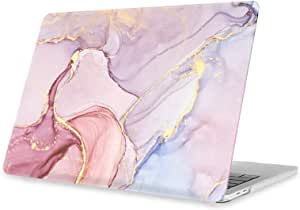 Fintie Case for MacBook Pro 13 Inch A2338(M1) A2251 A2289 A2159 A1989 A1706 A1708 - Snap On Hard Shell Case Cover for MacBook Pro 13 2016-2020 Release with/Without Touch Bar, Glittering Marble