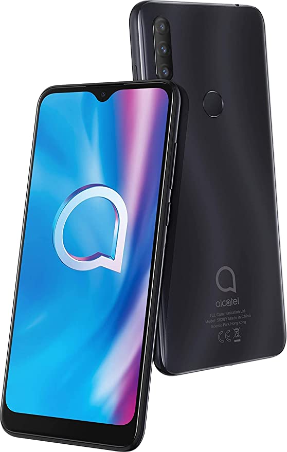 Alcatel 1S(2020) Dual SIM - 32GB, 3GB RAM, 4G LTE, Power Gray