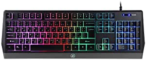 Techno Zone E5 Custom Gaming Keyboard 12 Multi-Light Systems, Waterproof and Shock Proof with Anti-Ghosting Up to 19 Buttons