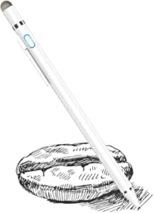 Stylus Pens for Touch Screens, Fine Point Rechargeable Active Stylus Pencil Digital Pens Compatible with iPhone iPad HP DELL Tablet Chromebook Kindle Fire