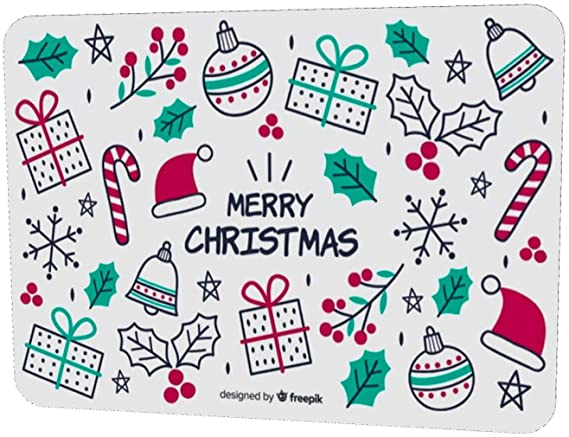 Mouse Pad Rubber 23x18 Christmas