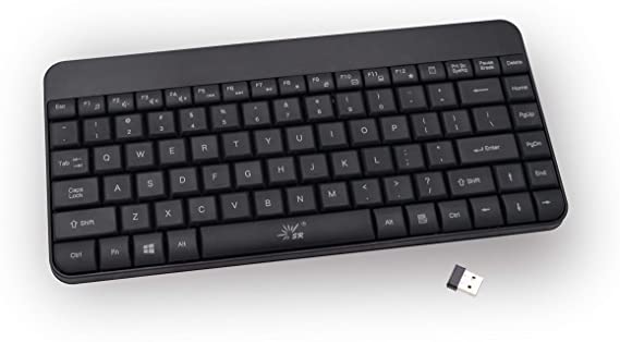 SR small wireless keyboard 2.4G 86keys for desktop Laptop - 2724670631361