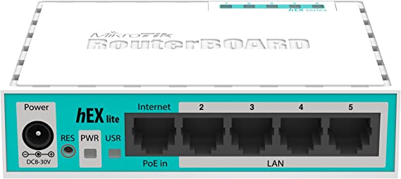 MIKROTIK - ETHERNET ROUTERS - hEX lite (RB750r2)