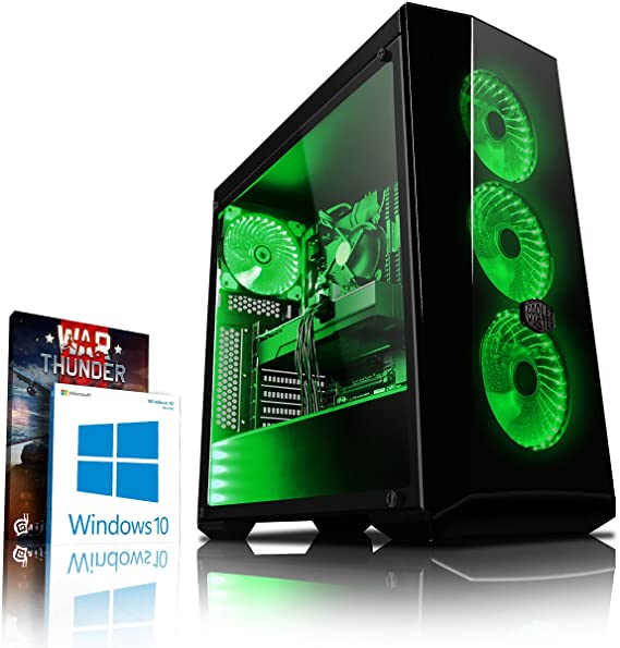 Vibox Gaming Desktop PC - (Green) (Intel Core i5 8400 Processor, 8 GB RAM, 1 TB HDD, 3 GBNVIDIA GeForce GTX 1060 Graphics, Windows 10 Home)