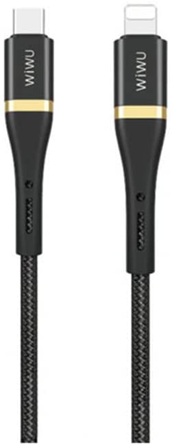 WIWU Elite Data Cable ED-103 2.4A Type-C Compatible Lightning, Black - 1.2m