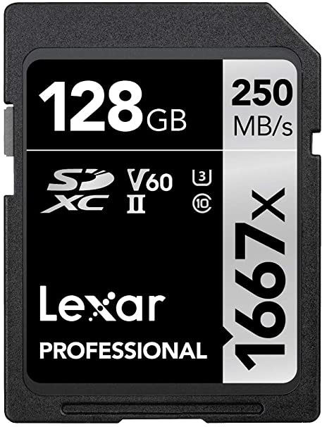 Lexar Professional 1667x 128GB (10-Pack) SDXC UHS-II Cards, Up To 250MB/s Read, for Professional Photographer, Videographer, Enthusiast (LSD1667128G-KANNU)