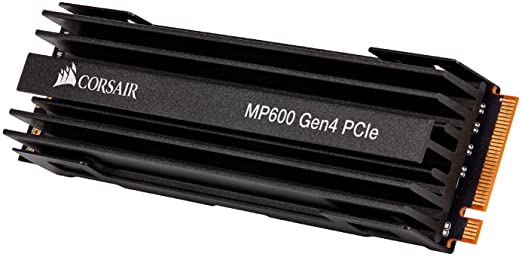 Corsair Force Series MP600 1TB M.2 NVMe PCIe x4 Gen4 SSD (Sequential Read Speeds of up to 4,950 MB/s and Write Speeds of up to 4,000 MB/s, High-Density 3D TLC NAND) Black