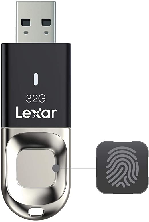 Lexar JumpDrive Fingerprint F35 32GB USB 3.0 Flash Drive