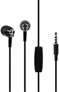 Music Wired Earphones With Microphone - Black