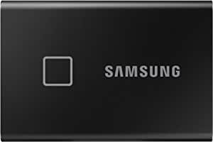 Samsung T7 Touch Portable SSD - 1 TB - USB 3.2 Gen.2 External SSD Metallic Black (MU-PC1T0K/WW)