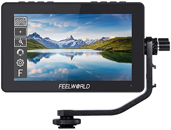 FeelWorld F5 Pro 5.5" 4K HDMI IPS Touchscreen MonitorOutput 5V Type-c Input Tilt Arm