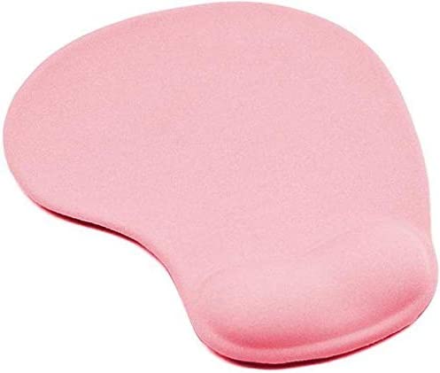 Pure Color Practical Mouse Pad with Gel wrist support Pink