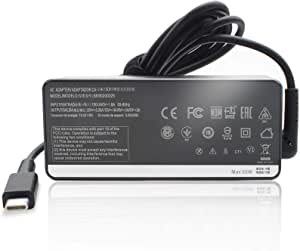 65W USB Type C AC Adapter Laptop Charger for Thinkpad T480 T480S T490 T490S T495 T580 E580 E585 E590 E595 E480 E490 P52S P53S X280 X390 L380 L390 L480 L490 Power Supply Cord