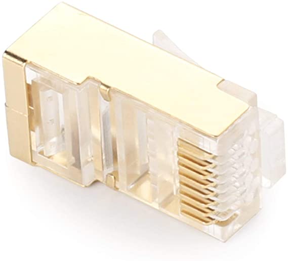 RJ45 Connector CAT6 Gold Plated 4Pcs