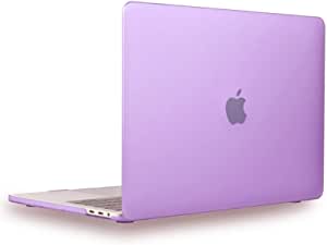 Matte Hard Case Compatible with 2016 2017 2018 2019 2020 MacBook Pro 13 inch M1 with USB-C Touch Bar, Model A2338 (M1) A2289 A2251 A2159 A1989 A1706 A1708, Purple