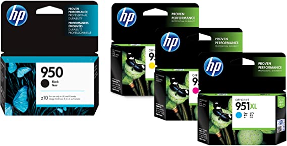 HP 950 Black & 951Xl - Cyan - Magenta - Yellow Ink Cartridge Set