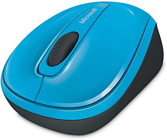 Microsoft Wireless Mobile Mouse 3500 - Cyan Blue Gloss