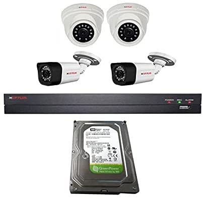CP Plus Camera Indoor/Outdoor 2 Megapixel 1080P with DVR 4 Channels