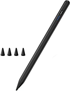 Stylus Pen for iPad, Stylus Pencil for (2018-2022) Apple iPad Pro 2021 11/12.9 Inch, iPad 6/7/8th Generation, iPad Air 4th/3rd, iPad Mini 5th Gen, for iPad Accessories Magnetic Stylus Pen, Black