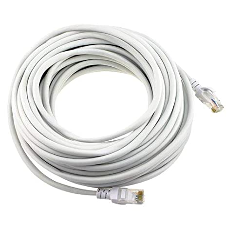 ANDTRONICS CAT-6 Snagless Network RJ45 Ethernet Patch LAN Cable CAT6-25M / 75 ft - White